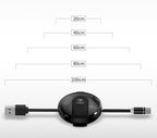 3-in-1 Magnetic Retractable Style Charger Portable Multifunctional Car Holder Mobile Phone Bracket Fast Charger