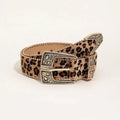 Womens Leopard-Print Versatile Sassy Waist Belt