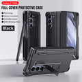 Phone Case Hinged Case With Built-in Screen Protector Side Pen SlotMagnetic KickstandAnd Protective Cover